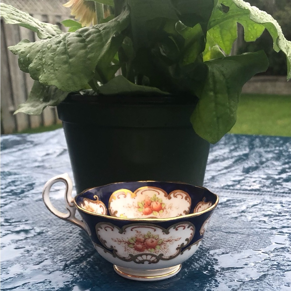 Antique Royal Albert Colbalt Teacup